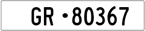 Trailer License Plate